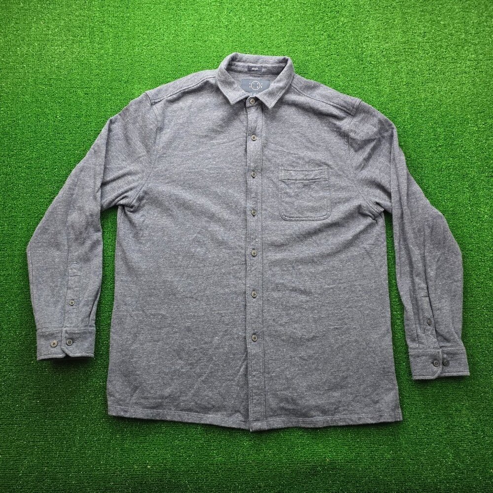 Even Tide Shirt Mens XL Gray Long Sleeve Button Up Regular Fit‎ Outdoors Casual